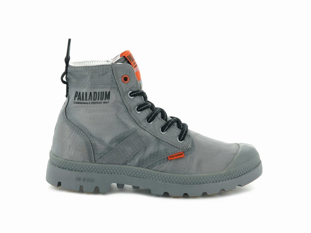 Palladium Pampa Lite+ Vapor Wp+ Mens Waterproof Boots Grey Australia [SNIXET-438]